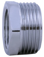 Nippelmuffe 1"x3/4" forkrommet